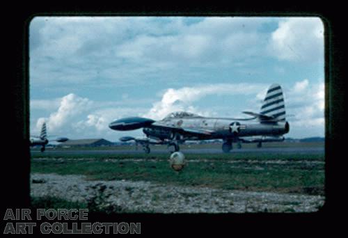 F-84S READY FOR TAKE-OFF